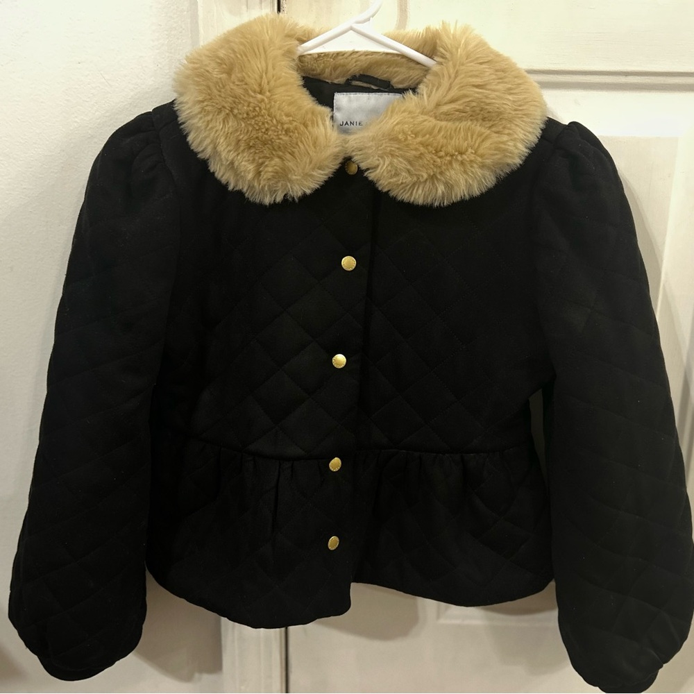 Janie and Jack The Sueded Peplum Jacket Girls 10/12